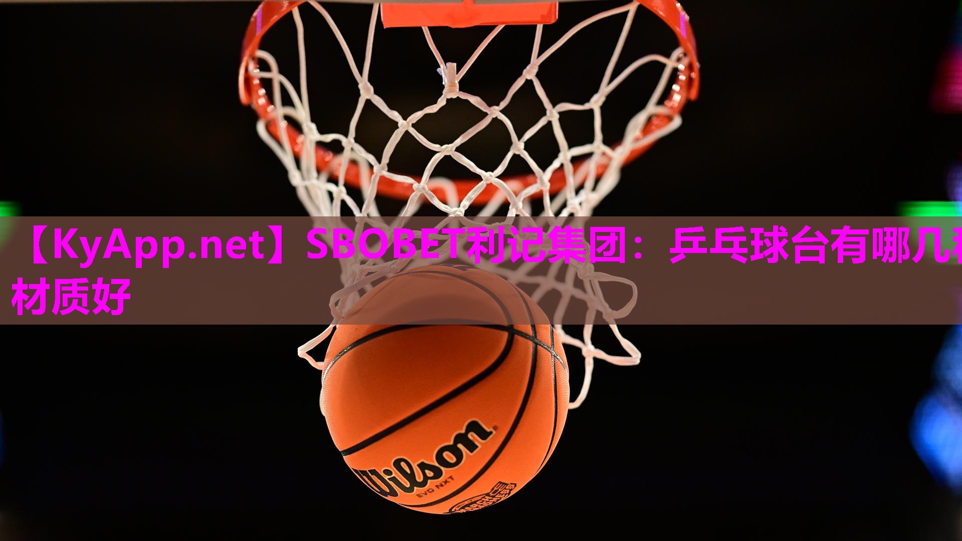 SBOBET利记集团：乒乓球台有哪几种材质好